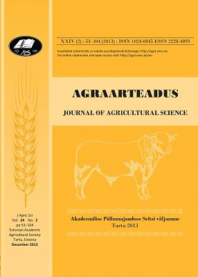 Agraarteadus. Journal of Agricultural Science